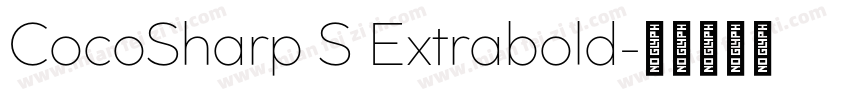 CocoSharp S Extrabold字体转换
